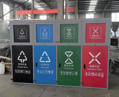 鋼制四分類垃圾桶：鍍鋅工藝賦能環(huán)保基礎(chǔ)建設(shè)，實用主義引領(lǐng)分類新潮流